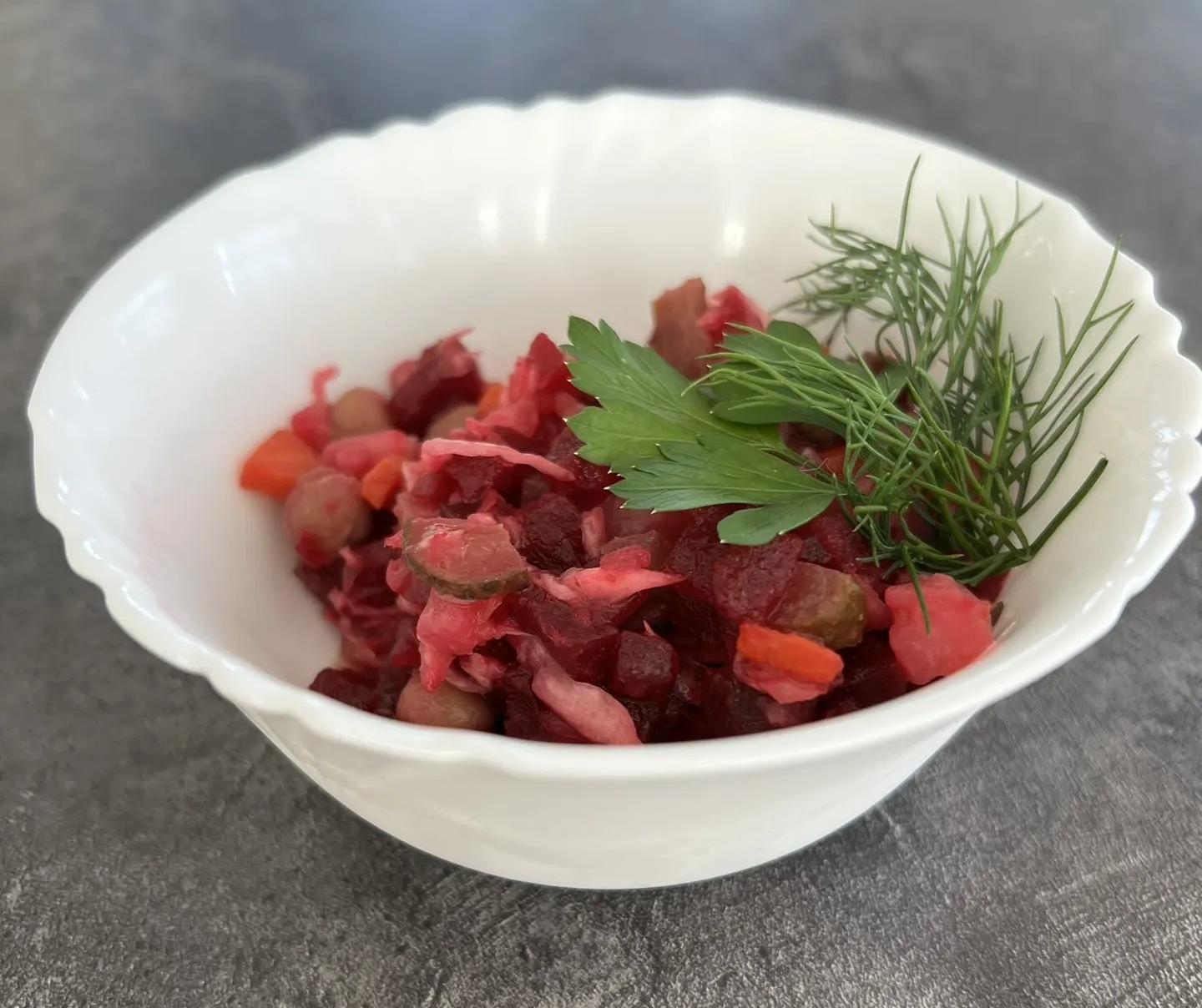 Винегрет с горошком